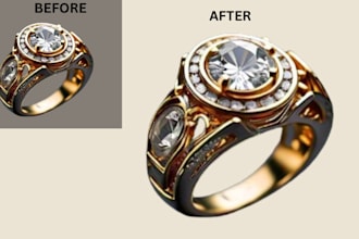 high end product image editing jewelry retouching 3d photo retouch and touch up
