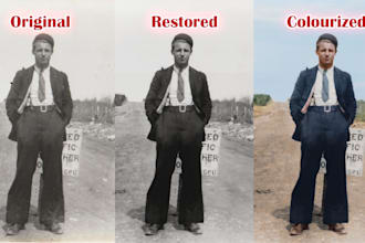 restore and colorize old or damaged photographs