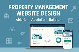 design, redesign property management website, buildium, appfolio airbnb