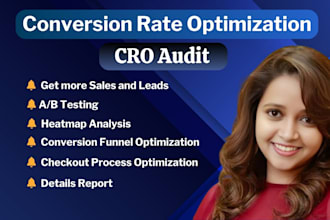 audit and optimize website to increase conversion rate as a cro specialist