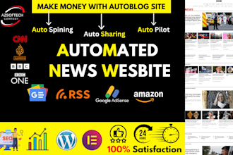 create a professional automated blog wordpress news website