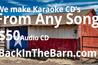 make a cd g karaoke cd to play on karaoke machines