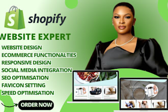 do shopify store design, redesign, shopify dropshipping store, shopify website