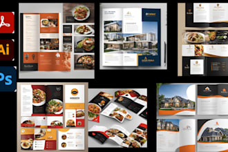design company profile, booklet,business brochure,proposal,annual report