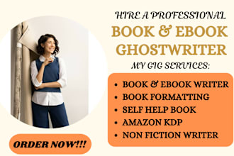 ghostwrite 30,000 words of ebook writer, ghostwriter, book writer, ebook writing
