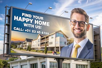 do professional billboard design for impactful outdoor advertising