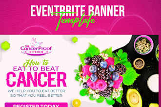 design an attractive eventbrite banner or event banner or poster