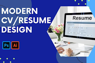 design cv resume, cover letter, invoice, letterhead, receipt