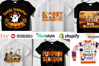 do halloween shirt for etsy shop halloween shirt halloween print on demand etsy