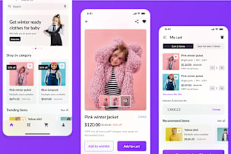 create a baby shopping app like mama