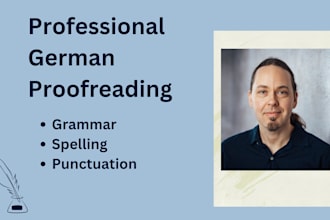 proofread your german text