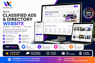 build a wordpress classified ads and directory website