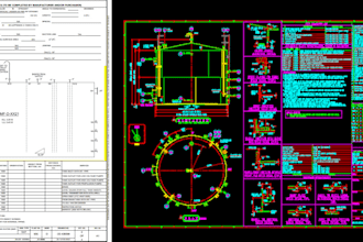 professional tank and vessel ga and detail drawings API 650