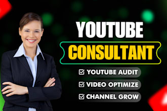 do your youtube channel consultant in any niche