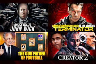 design your movie thumbnail, sports and clickbait thumbnails