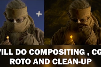 do compositing , cgi , rotoscoping and postproduction