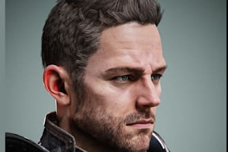 create 3d realistic character model 3d unreal engine metahuman character design