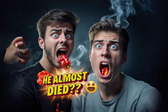do youtube thumbnail design cartoon clickbait thumbnail gaming cover 4 ctr boost