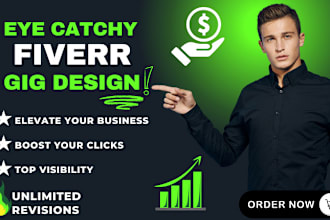 design a catchy fiverr gig image, thumbnail or cover picture