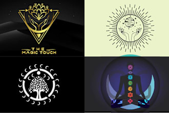 create unique sacred geometry , spiritual or mystical logo design