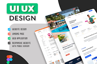 do figma website design, ui UX, website UI design