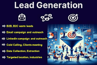 provide highly targeted b2b warm leads, email list building, for your business