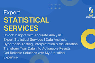 perform expert statistical analysis for your data