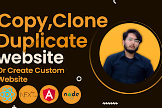copy,duplicate and clone website using html,css,react,next and angular js