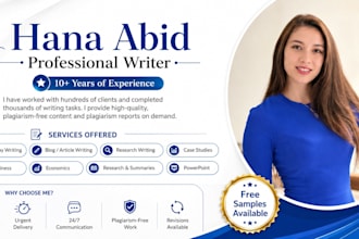 do ai free case study, content writing and business research for you