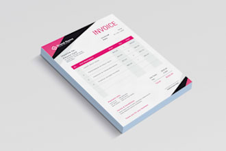 design provide xero invoice, letterhead template for your business in 2 hours