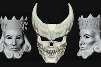 sculpt 3d mask mask 3d helmet helmet cosplay armor for 3d printing
