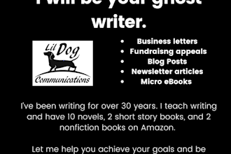 ghostwrite for you and make you sound amazing