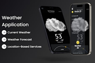 develop a weather app, weather forecast apps like radar, accuweather