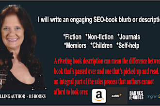 write an engaging SEO book, ebook, or audio description or enhance yours