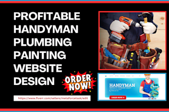 design a highly handyman painting plumbing construction company website
