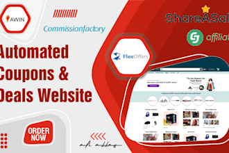 create coupons and deals website