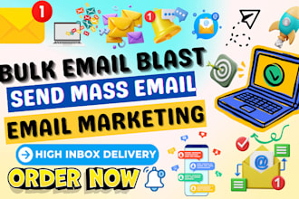 send bulk emails, mass emails, cold emails, mailchimp email marketing, bulk sms