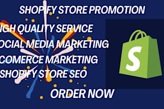 do shopify store marketing, ebay store promotion, etsy, shopify store promotion