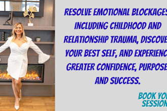 help you heal emotional blockages, pain and trauma