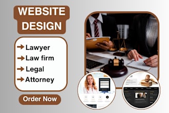 design a highly responsive attorney lawyer legal justice law firm website