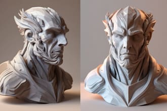 sculpt zbrush  high poly modeling and texture
