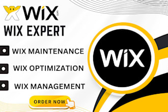 wix website maintenance wix management wix optimization wix developer wix expert
