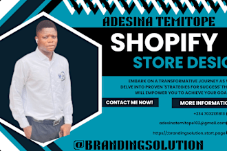 create a eye catching shopify store to get organic traffic and sales