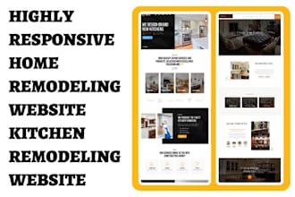design responsive home remodeling website bathroom kitchen remodeling website