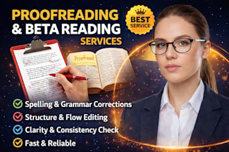 proofread and beta read your fiction book for KDP and ingramspark