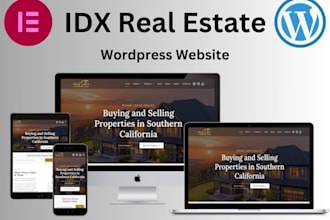 create real estate idx mls agent website, property, realtor or landing page