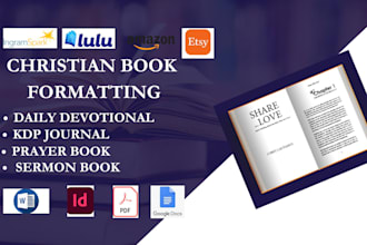 format christian ebook,  book cover, daily devotional, prayer book journal kdp