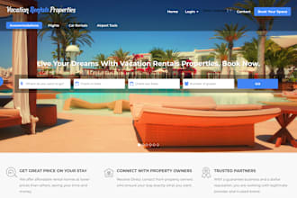 design vacation rental website hotel booking website and guest website