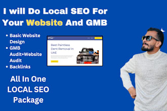 do complete local SEO for your website and gmb ranking website design backlink