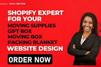 design profitable gift box website bubble wrap shopify store moving box dropship